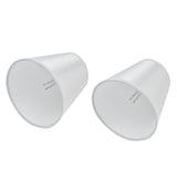 2PCS Modern Fabric Lampshade Clip On Wall Lamp Chandelier Lamp Shade for E14 Screw Table LightPT10 White