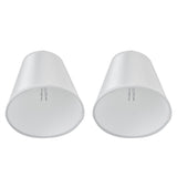 2PCS Modern Fabric Lampshade Clip On Wall Lamp Chandelier Lamp Shade for E14 Screw Table LightPT10 White - Close-Up Angle