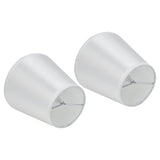 2PCS Modern Fabric Lampshade Clip On Wall Lamp Chandelier Lamp Shade for E14 Screw Table LightPT10 White - Low Angle