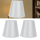 2PCS Modern Fabric Lampshade Clip On Wall Lamp Chandelier Lamp Shade for E14 Screw Table LightPT10 White