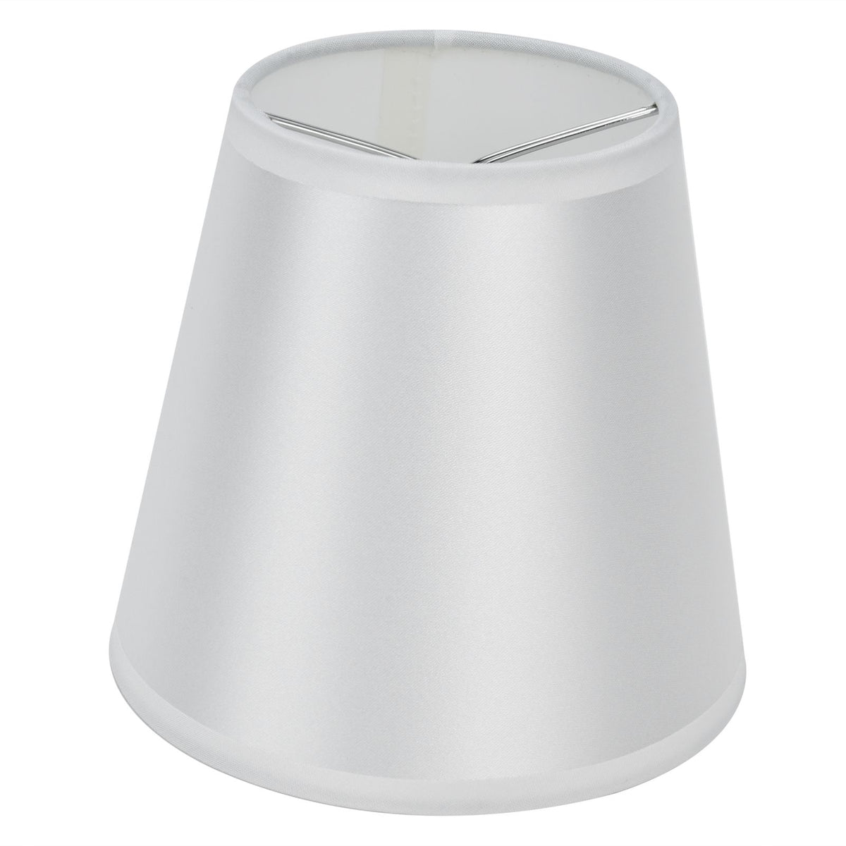 2PCS Modern Fabric Lampshade Clip On Wall Lamp Chandelier Lamp Shade for E14 Screw Table LightPT10 White