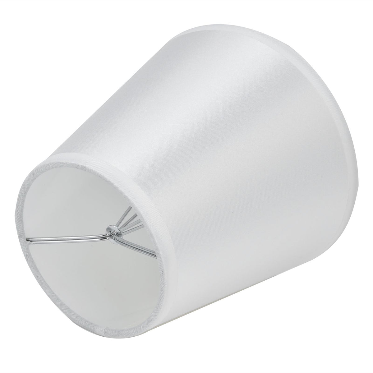 2PCS Modern Fabric Lampshade Clip On Wall Lamp Chandelier Lamp Shade for E14 Screw Table LightPT10 White