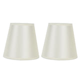 2PCS Modern Fabric Lampshade Clip On Wall Lamp Chandelier Lamp Shade for E14 Screw Table LightPT11 Beige