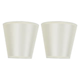 2PCS Modern Fabric Lampshade Clip On Wall Lamp Chandelier Lamp Shade for E14 Screw Table LightPT11 Beige - Side View