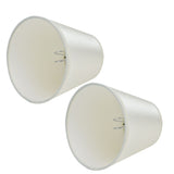2PCS Modern Fabric Lampshade Clip On Wall Lamp Chandelier Lamp Shade for E14 Screw Table LightPT11 Beige