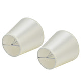 2PCS Modern Fabric Lampshade Clip On Wall Lamp Chandelier Lamp Shade for E14 Screw Table LightPT11 Beige