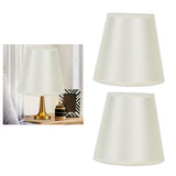 2PCS Modern Fabric Lampshade Clip On Wall Lamp Chandelier Lamp Shade for E14 Screw Table LightPT11 Beige