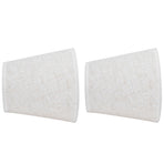 2PCS Table Lamp Shade Cover Fabric Clip On Lampshade for E14 Screw Candlestick Lamp ChandelierPT09 Linen