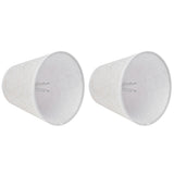 2PCS Table Lamp Shade Cover Fabric Clip On Lampshade for E14 Screw Candlestick Lamp ChandelierPT09 Linen - Close-Up Angle