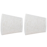 2PCS Table Lamp Shade Cover Fabric Clip On Lampshade for E14 Screw Candlestick Lamp ChandelierPT09 Linen - Low Angle
