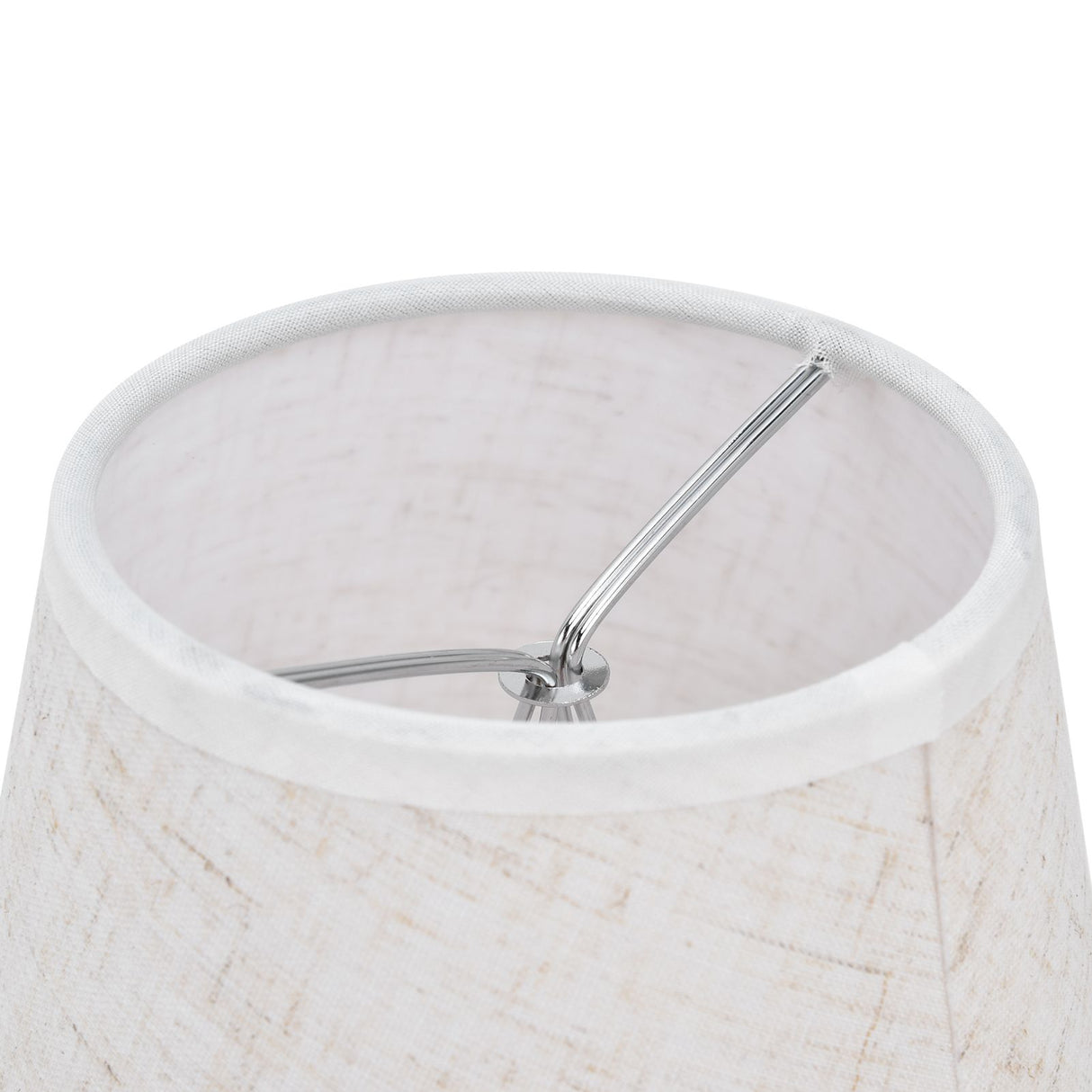 2PCS Table Lamp Shade Cover Fabric Clip On Lampshade for E14 Screw Candlestick Lamp ChandelierPT09 Linen