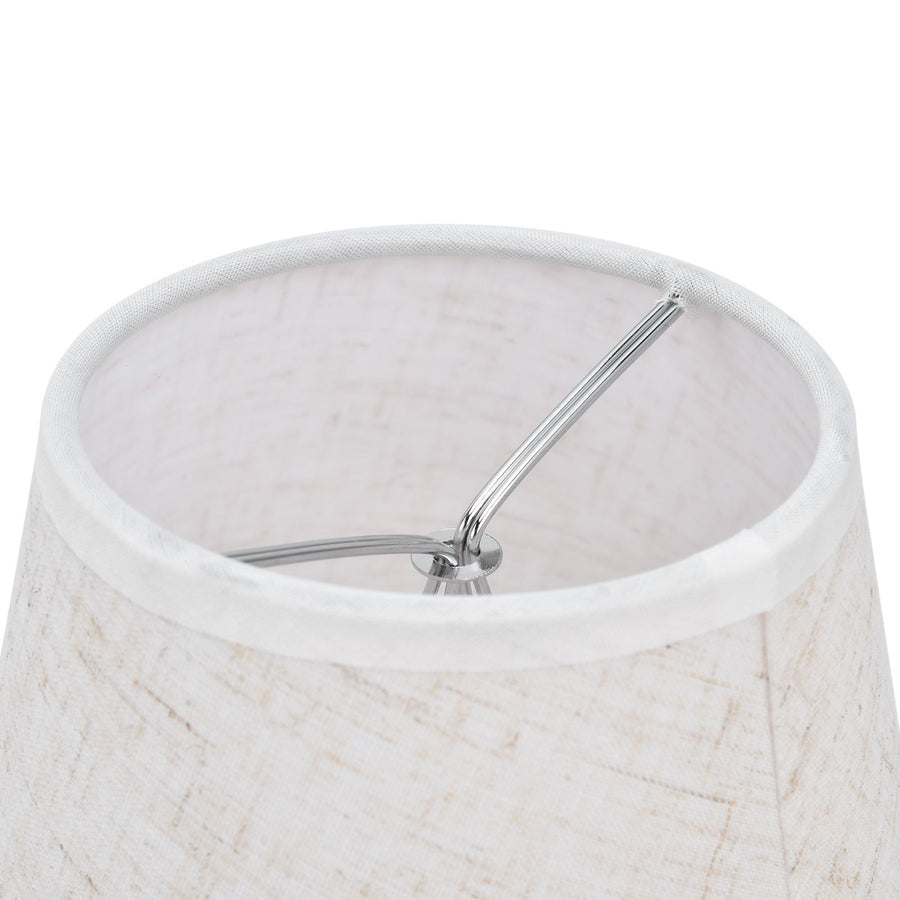2PCS Table Lamp Shade Cover Fabric Clip On Lampshade for E14 Screw Candlestick Lamp ChandelierPT09 Linen