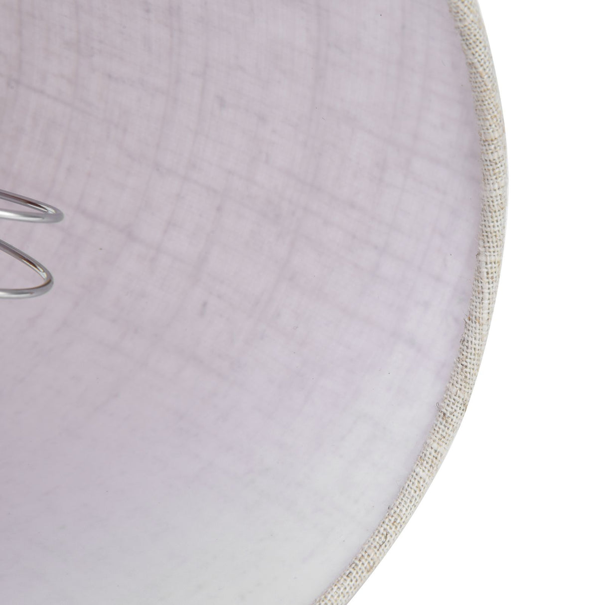 2PCS Table Lamp Shade Cover Fabric Clip On Lampshade for E14 Screw Candlestick Lamp ChandelierPT13 Beige White Edge