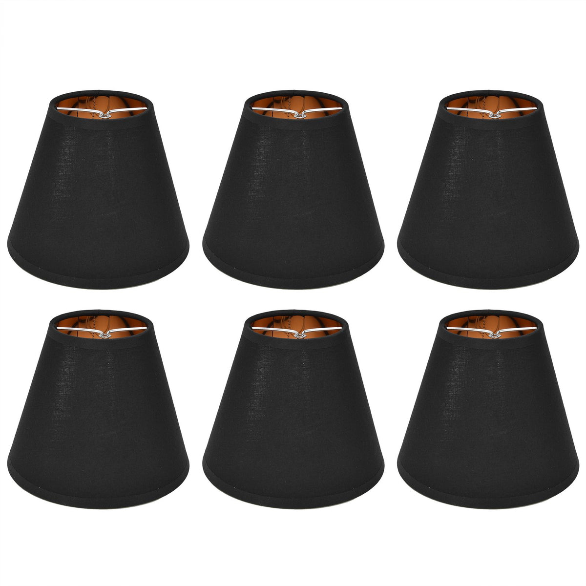 6PCS Fabric Lamp Shade Cloth Clip On Lampshade for E14 Table Chandelier Floor Light Wall Lamp Bedroom Decor