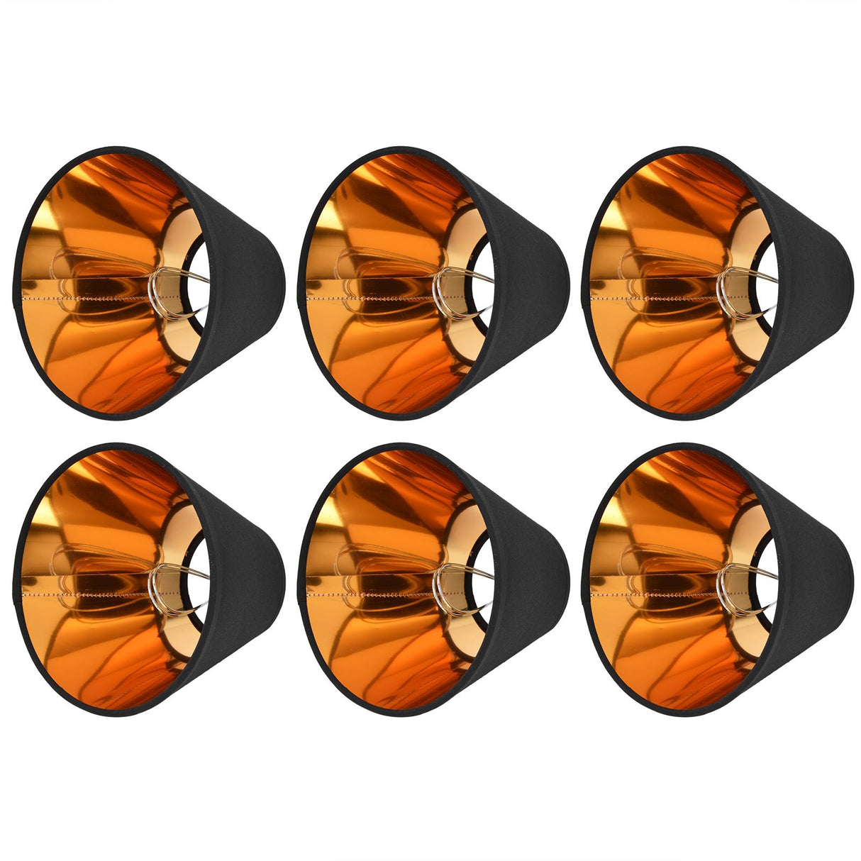 6PCS Fabric Lamp Shade Cloth Clip On Lampshade for E14 Table Chandelier Floor Light Wall Lamp Bedroom Decor