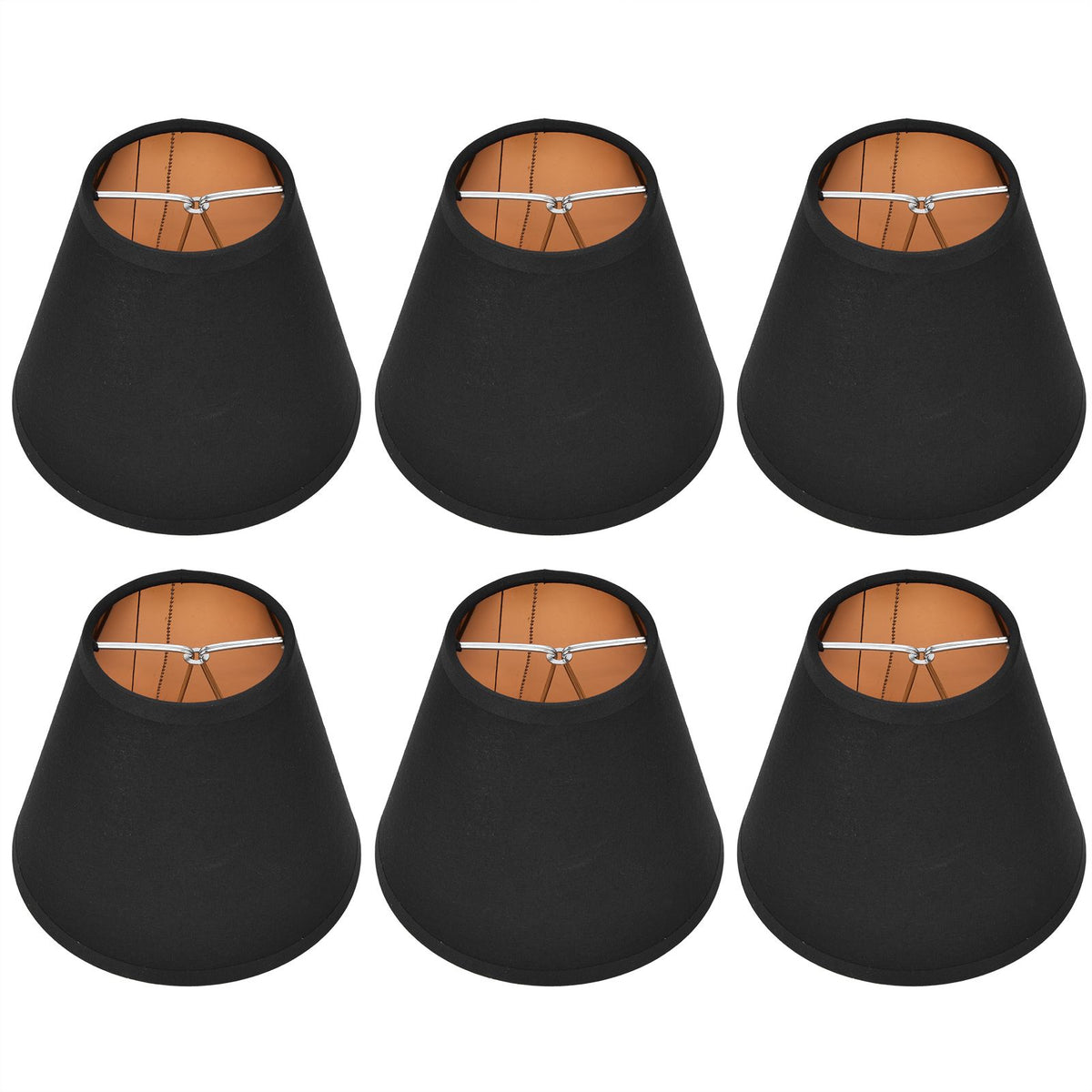 6PCS Fabric Lamp Shade Cloth Clip On Lampshade for E14 Table Chandelier Floor Light Wall Lamp Bedroom Decor