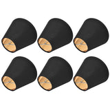 6PCS Fabric Lamp Shade Cloth Clip On Lampshade for E14 Table Chandelier Floor Light Wall Lamp Bedroom Decor - Rear View