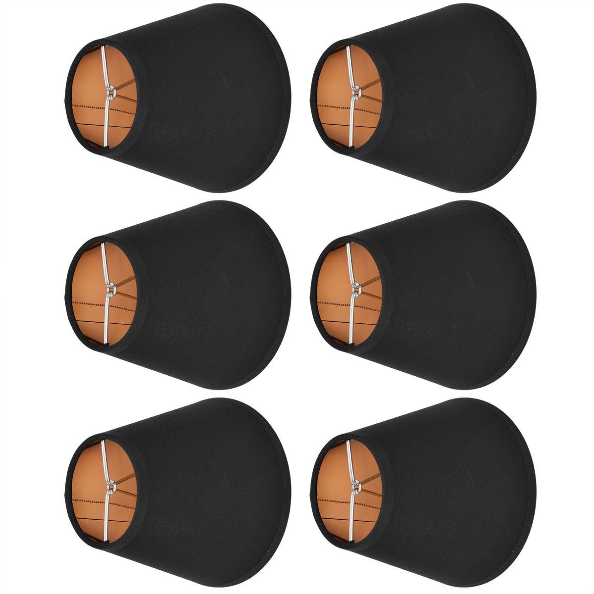 6PCS Fabric Lamp Shade Cloth Clip On Lampshade for E14 Table Chandelier Floor Light Wall Lamp Bedroom Decor