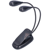 LED Book Light Eye Protecting 360° Rotatable White Light Double Pole 4 Lamp Beads Reading Lamp with Clip for Students - Side View