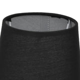 2Pcs Indoor Lamp Shade European Style Fabric Lampshade for E14 Chandelier Table Lamp Floor LampPX15 Black