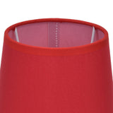 2Pcs Indoor Lamp Shade European Style Fabric Lampshade for E14 Chandelier Table Lamp Floor LampPX16 Red
