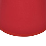 2Pcs Indoor Lamp Shade European Style Fabric Lampshade for E14 Chandelier Table Lamp Floor LampPX16 Red
