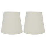 2Pcs Indoor Lamp Shade European Style Fabric Lampshade for E14 Chandelier Table Lamp Floor LampPX17 Beige