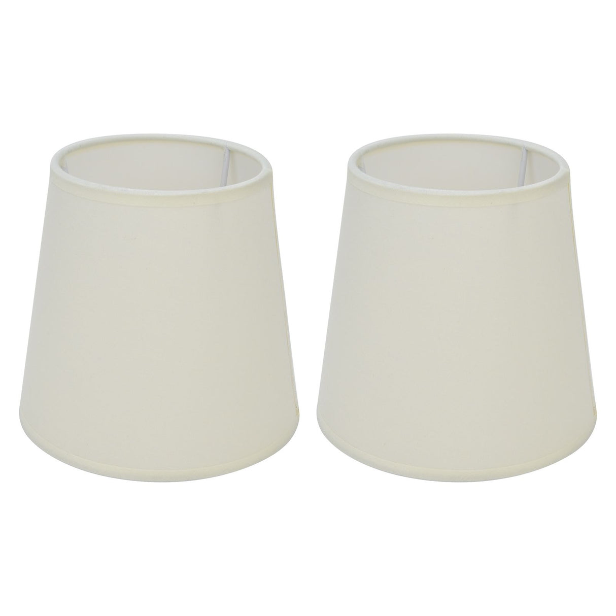 2Pcs Indoor Lamp Shade European Style Fabric Lampshade for E14 Chandelier Table Lamp Floor LampPX17 Beige