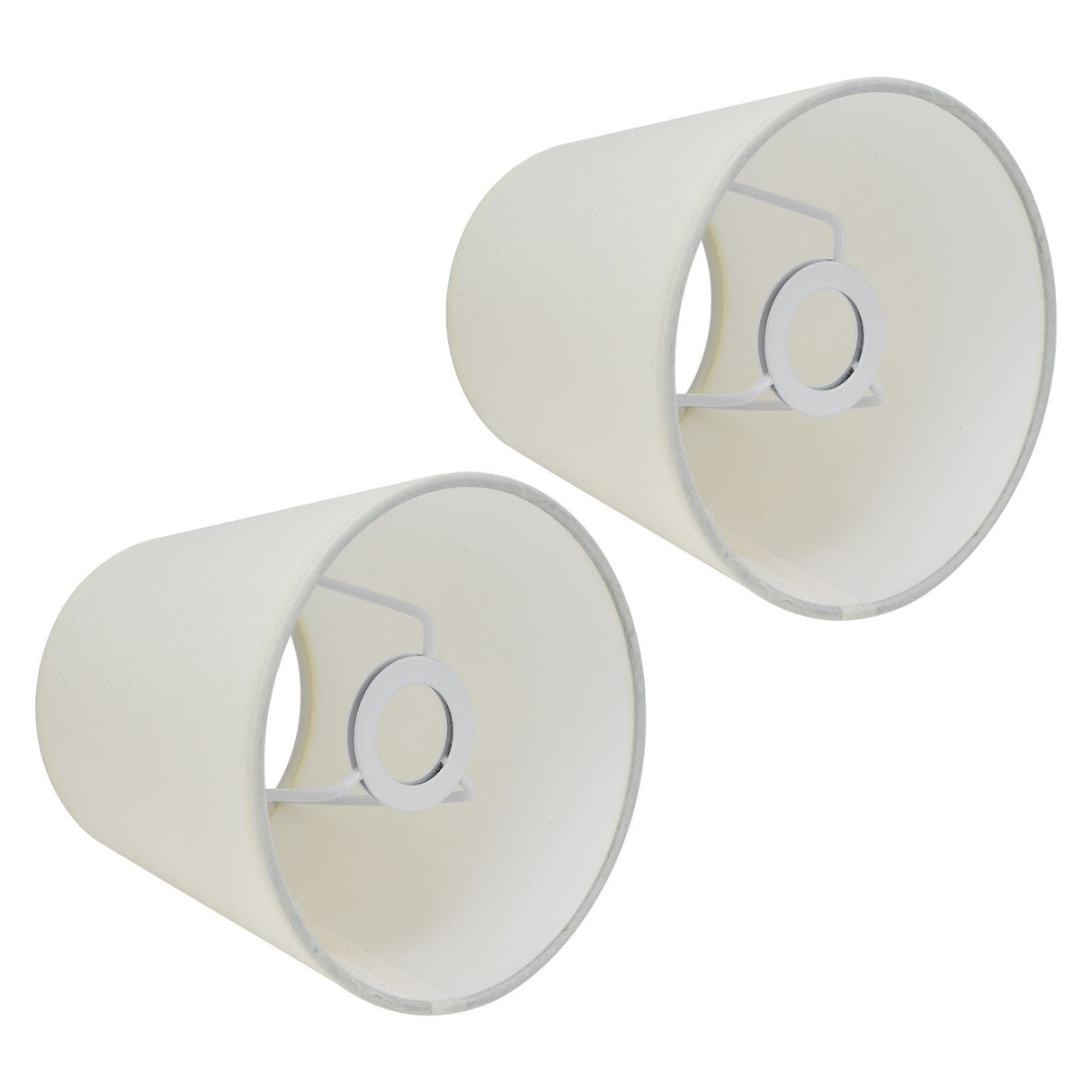 2Pcs Indoor Lamp Shade European Style Fabric Lampshade for E14 Chandelier Table Lamp Floor LampPX17 Beige