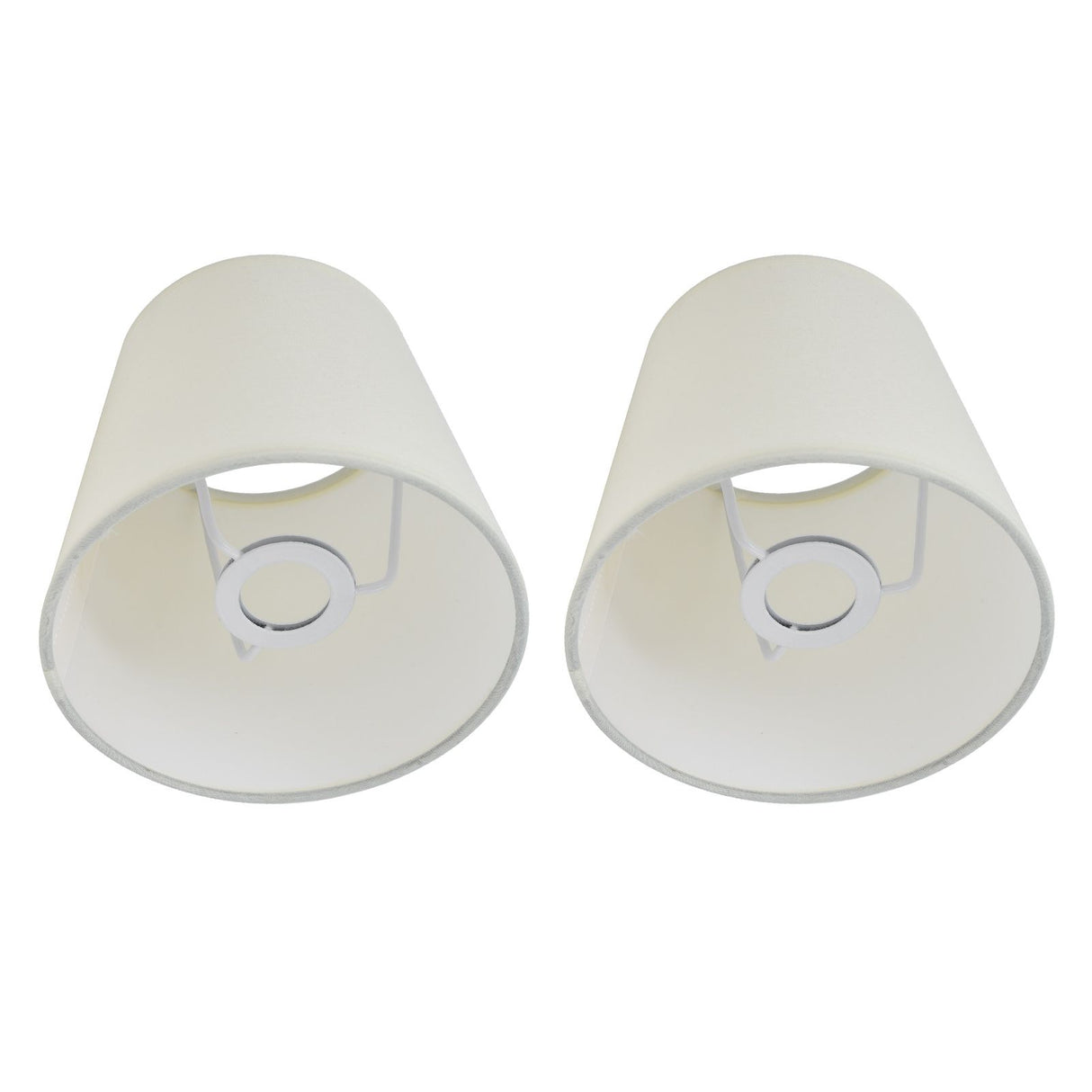2Pcs Indoor Lamp Shade European Style Fabric Lampshade for E14 Chandelier Table Lamp Floor LampPX17 Beige