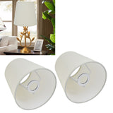 2Pcs Indoor Lamp Shade European Style Fabric Lampshade for E14 Chandelier Table Lamp Floor LampPX17 Beige - Extra Image