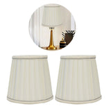 Fabric Lampshade Beige Silver Edge Craft European Style Simple Lamp Shade for E14 Screw Candlestick Lamp