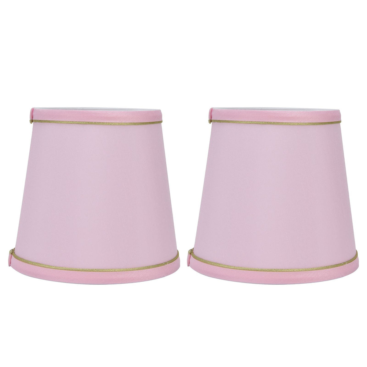 2PCS European Style E14 Lamp Shade Pink Lampshade for Chandelier Table Wall Lamps Home Decoration