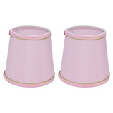 2PCS European Style E14 Lamp Shade Pink Lampshade for Chandelier Table Wall Lamps Home Decoration