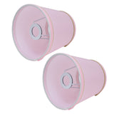 2PCS European Style E14 Lamp Shade Pink Lampshade for Chandelier Table Wall Lamps Home Decoration