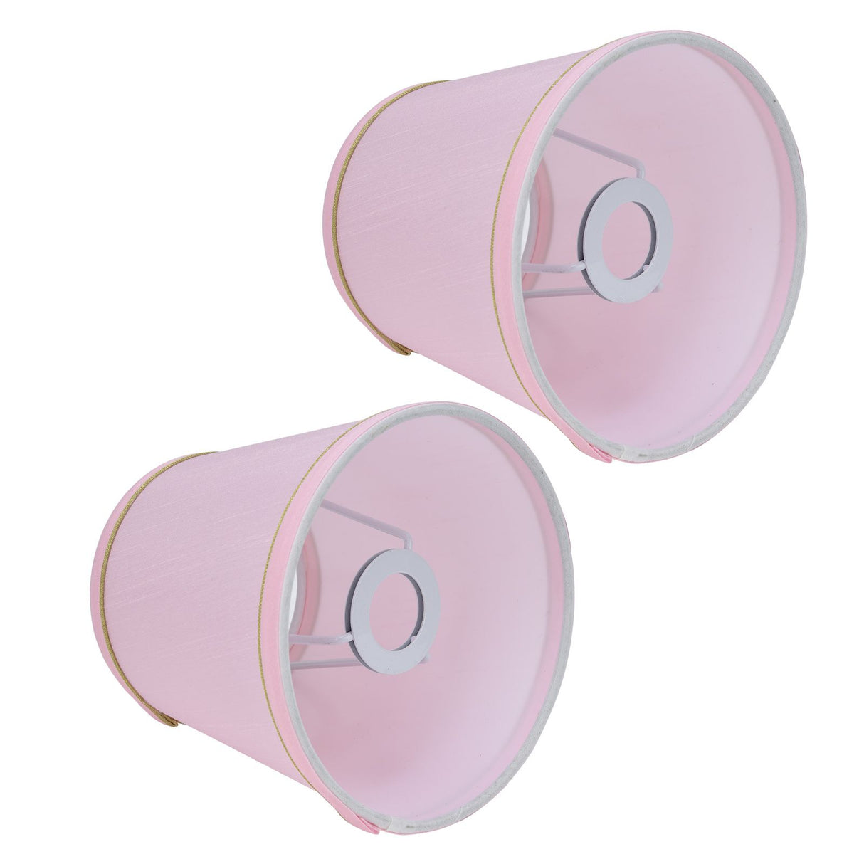 2PCS European Style E14 Lamp Shade Pink Lampshade for Chandelier Table Wall Lamps Home Decoration