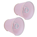 2PCS European Style E14 Lamp Shade Pink Lampshade for Chandelier Table Wall Lamps Home Decoration