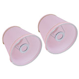 2PCS European Style E14 Lamp Shade Pink Lampshade for Chandelier Table Wall Lamps Home Decoration