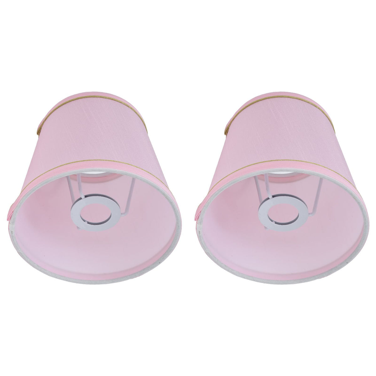 2PCS European Style E14 Lamp Shade Pink Lampshade for Chandelier Table Wall Lamps Home Decoration