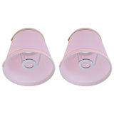 2PCS European Style E14 Lamp Shade Pink Lampshade for Chandelier Table Wall Lamps Home Decoration