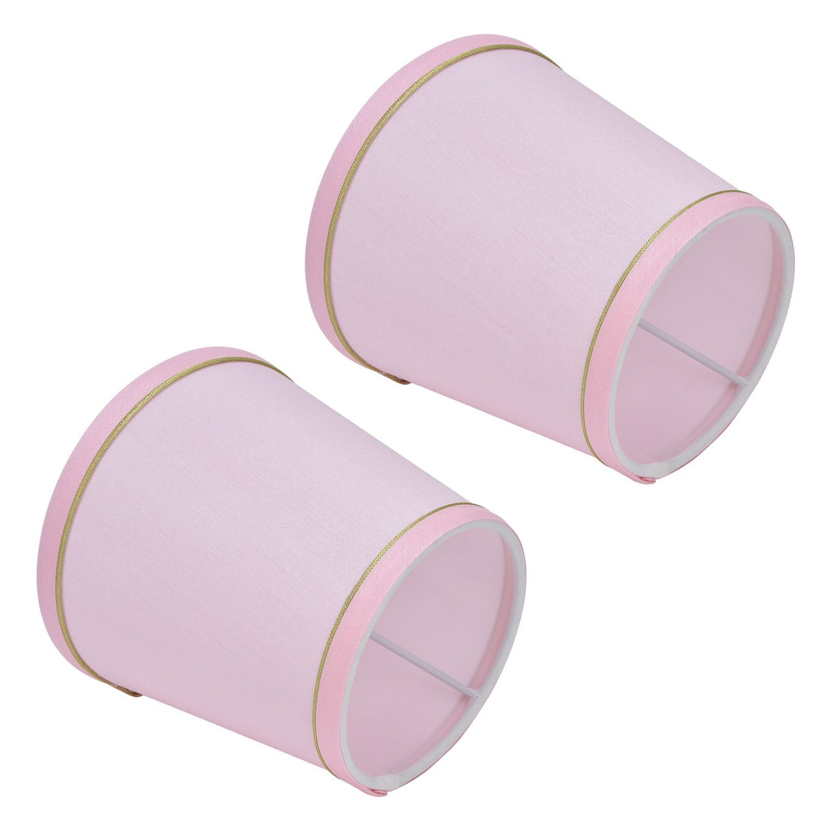2PCS European Style E14 Lamp Shade Pink Lampshade for Chandelier Table Wall Lamps Home Decoration