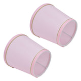 2PCS European Style E14 Lamp Shade Pink Lampshade for Chandelier Table Wall Lamps Home Decoration