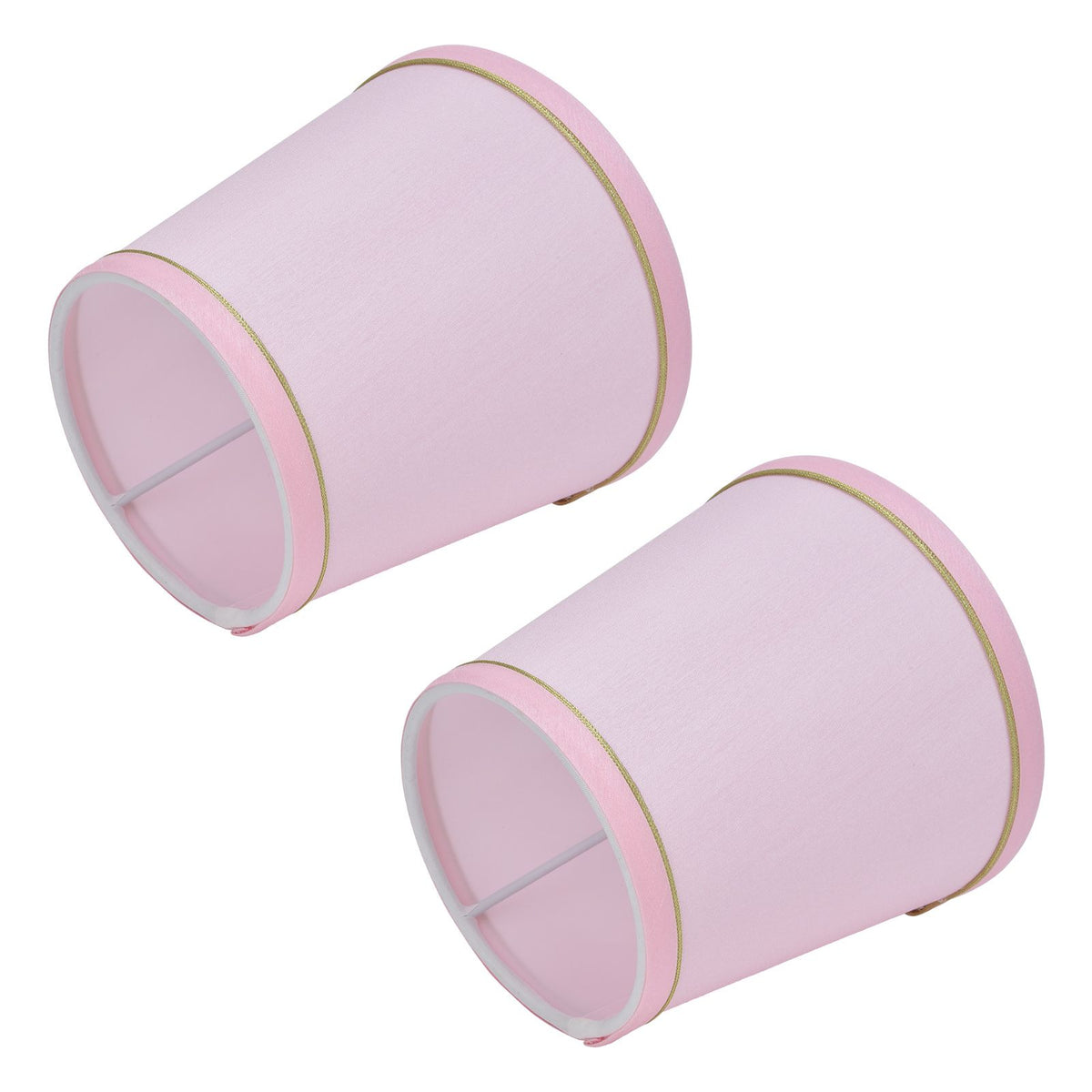 2PCS European Style E14 Lamp Shade Pink Lampshade for Chandelier Table Wall Lamps Home Decoration