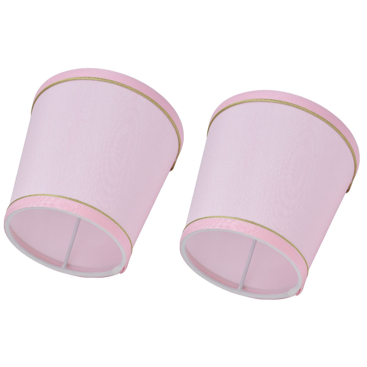 2PCS European Style E14 Lamp Shade Pink Lampshade for Chandelier Table Wall Lamps Home Decoration