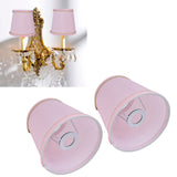 2PCS European Style E14 Lamp Shade Pink Lampshade for Chandelier Table Wall Lamps Home Decoration - Extra Image