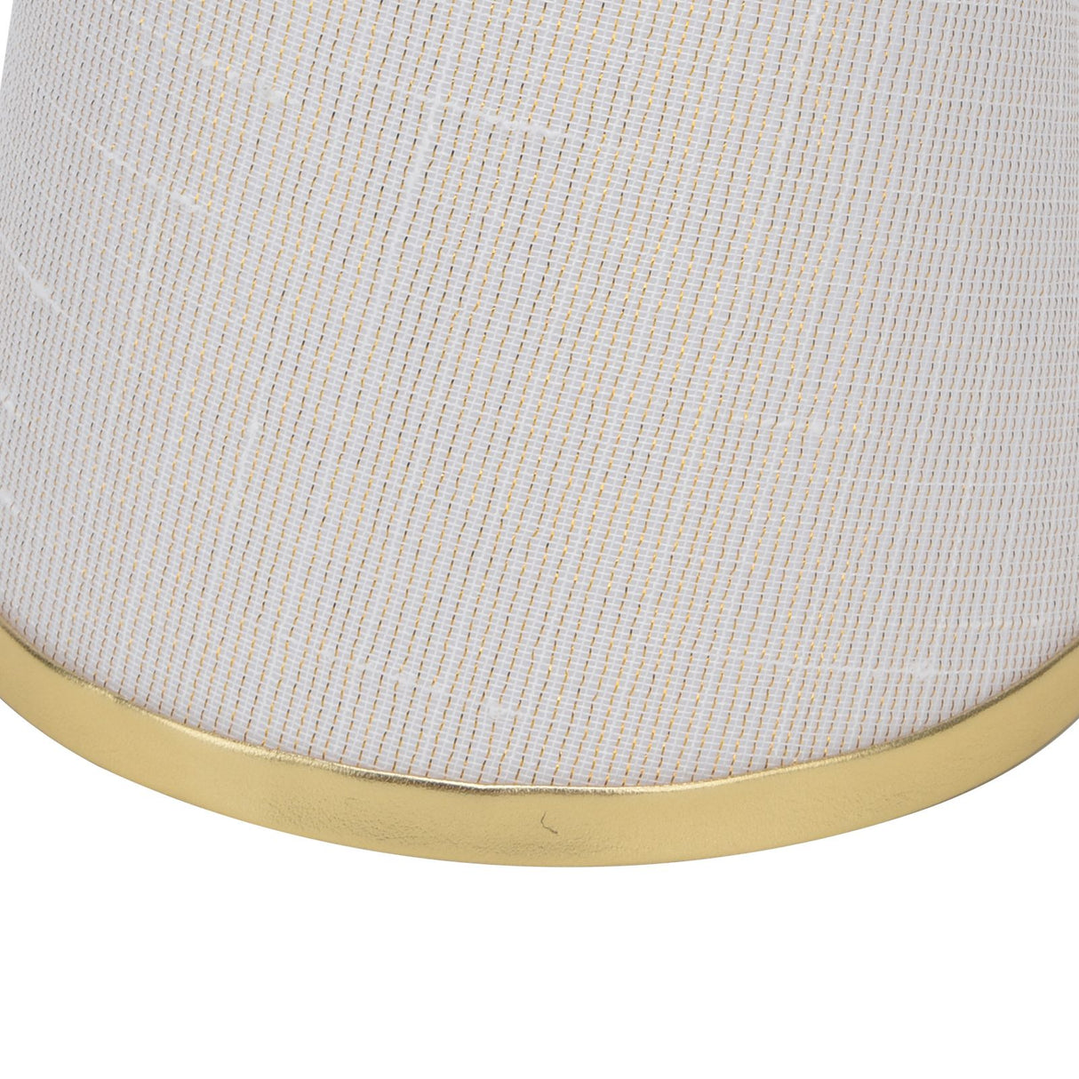 2PCS Fabric Lampshade European Style Lamp Shade for E14 Screw Chandelier Wall Lamp Beige White Gold Edging