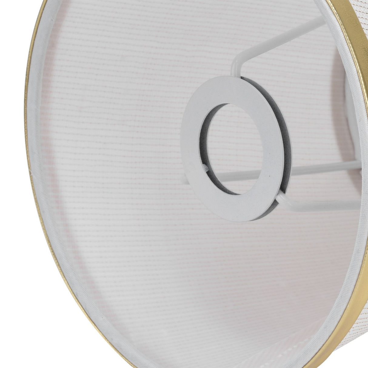 2PCS Fabric Lampshade European Style Lamp Shade for E14 Screw Chandelier Wall Lamp Beige White Gold Edging