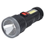 LED Flashlight with COB Sidelight USB Charging Ultra Bright Flashlight Portable Eletric Torch for Outdoor
