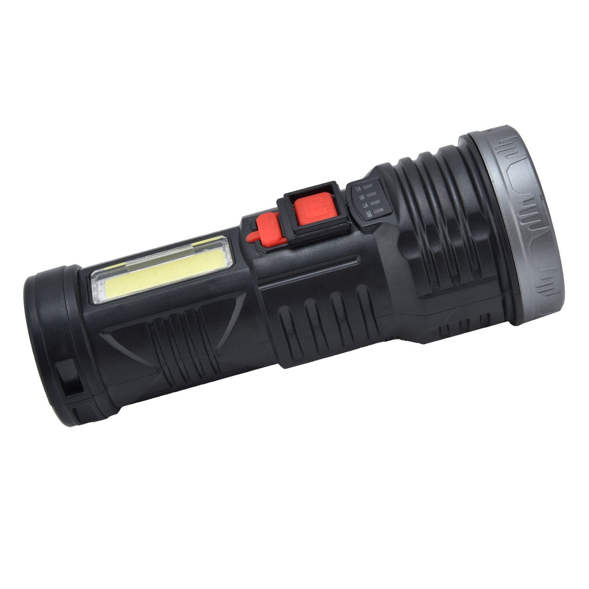 LED Flashlight with COB Sidelight USB Charging Ultra Bright Flashlight Portable Eletric Torch for Outdoor