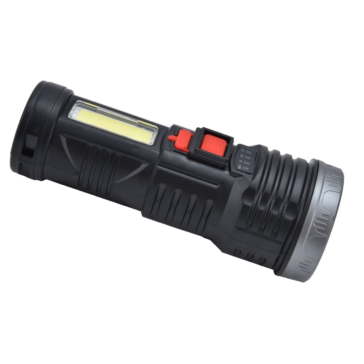 LED Flashlight with COB Sidelight USB Charging Ultra Bright Flashlight Portable Eletric Torch for Outdoor